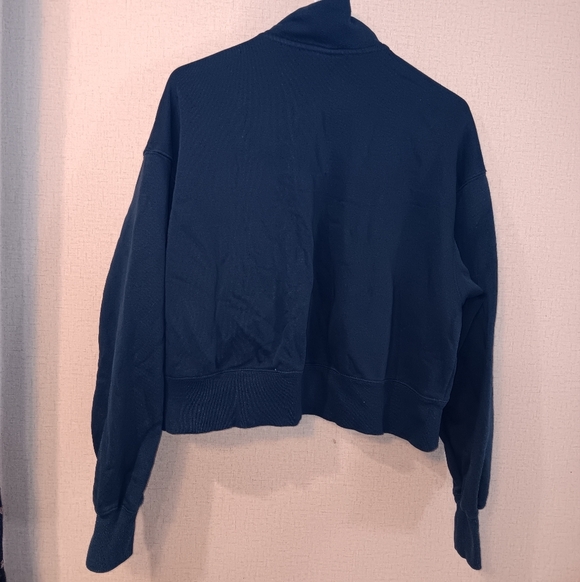 Nike Phoenix Women's Dark Blue Bomber Jacket Sz M - Picture 2 of 4